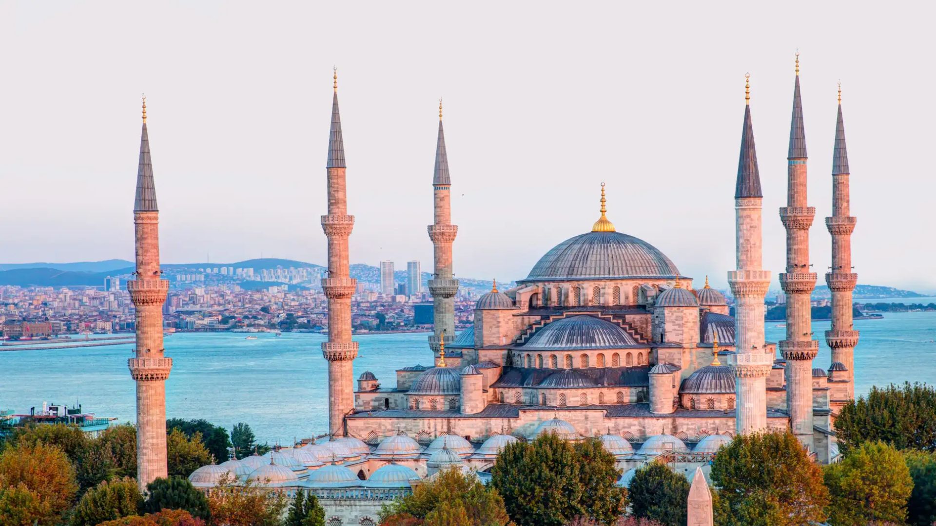 Palacio Topkapi en Estambul desde una vista aérea