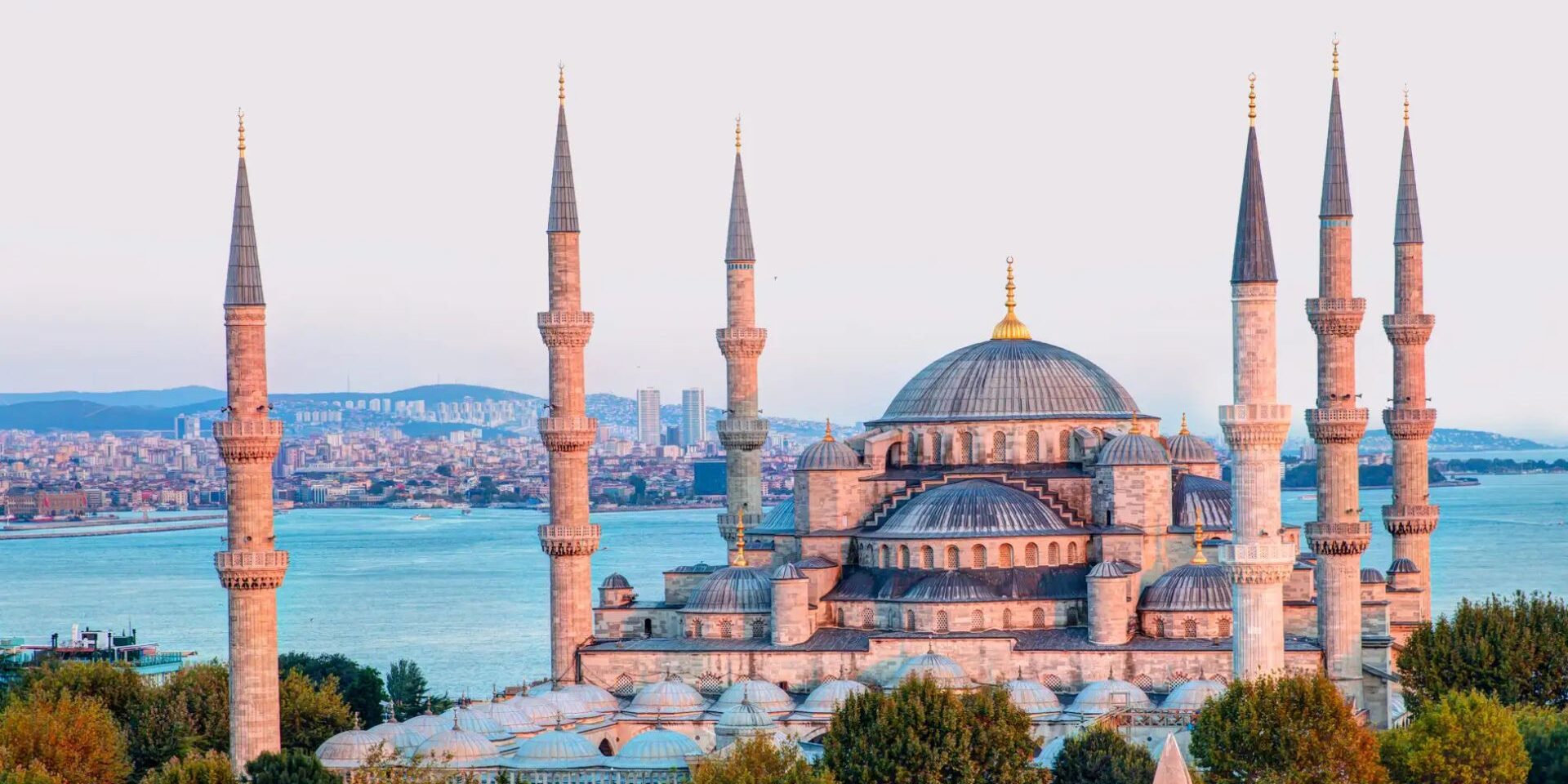 Palacio Topkapi en Estambul desde una vista aérea